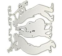 UTHCLO Creative Silver Music Note Metal Cutting Dies Embossing Die Cut with Effective Design for Scrapbooking and Card Making for Families and Students in Photo Albums and Greeting Card