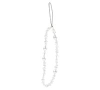 UTHCLO Creative White Pearl Beaded Phone Chain Anti-lost Hanging Strap for Mobile Phone Case Decoration Multifunctional DIY Accessory for Women