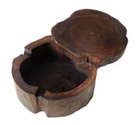 UTHCLO Creative Wooden Ashtray Made from Solid Wood, Easy to Move and Keep Table and Floor Clean, for Desktop or Buffet Use, Vintage and Modern Style Home Decor Accent