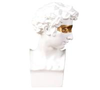 UTHCLO David for Home Decoration Elegant White Resin Statue Figurine with Delicate Appearance Design Unique Artistic Sculpture to Relax Your Mood and Decorate and Housewarming Gifts