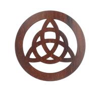 UTHCLO Decor with Ceremonies for Practical Wood Religious Wooden and Pentagram Altar Tile Traditional Knot Carving Sturdy Wood Material Decorative Tray Family Sacrifices for Spiritual