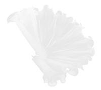 UTHCLO Decorative Flower Wrapping Yarn White Polyester Yards Durable Flexible Bouquet Packaging for Wedding Florist Gift Shop DIY Use