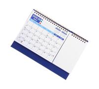 UTHCLO Desk Standing Calendar with Spiral Wire Binding Desktop Planner for Home Office School Monthly Daily Scheduler with Marked Dates for Language Learning and Yearly Planning