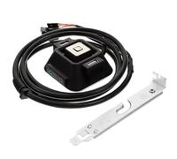 UTHCLO Desktop PC Power Button Extension with Dual USB Audio Ports External Off Switch Cable for Computer Case Motherboard Start Shutdown Control