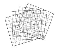 UTHCLO Detachable Thickened Pet Fence Sheet 35x35cm Black Iron Mesh Panel DIY Dog Playpen Panel Rabbit Isolation Fence Multifunctional Cage Partition for Indoor Pet Enclosures