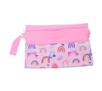 UTHCLO Diaper Storage Bag Hanging Wet Bag for Stroller Outdoor Use Dual Zippered Pockets Diaper Organizer