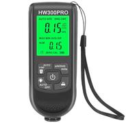 UTHCLO Digital Paint Thickness Gauge 0-2000Μm Coating Depth Meter for Cars with 1Μm Resolution, Backlight Display, Black Automotive Coating Thickness Tester, Precise Measurement for Car