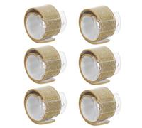 UTHCLO DIY Wedding Flower Bracelets for Bridesmaids and Brides 6pcs Lightweight Plastic Floral Corsage Wristlet Bands in Elegant Golden Style, for Celebration and Wedding Events