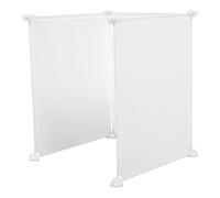 UTHCLO Dog Litter Box Splash Guard Urine Guard with Privacy Shield 3pcs White Splash Barrier for Puppy Pads for Pet Toilet Training and Litter Box