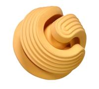 UTHCLO Dog Sniff Training Toy Slow Feed Ball Rubber Food Leakage Puzzle 85mm Orange Outdoor Interactive Chewing Toy for Dogs