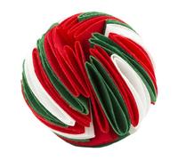 UTHCLO Dog Teething Chew with Bumps for Teeth Cleaning Slow Eating Pet Plaything with Food Groove Interactive for Puppies and Dogs Red White Green