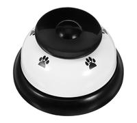 UTHCLO Dog Training Doorbell for Dogs and Cats Interactive Pet Training Bells with Paw Print Design Sturdy Call Bell and Outdoor Communication White Lid Black Base