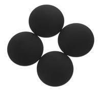 UTHCLO Door Handle Wall Bumper Protectors with Noise Reduction and Easy Installation 4pcs Black for Bedrooms and Bathrooms