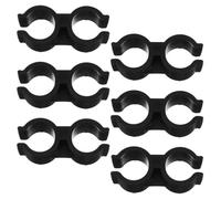 UTHCLO Double Port Pipe Clips Easy Installation for Dualhead Design 6pcs Plastic H-Type Clamp with Resistance to Deformation Pipe Connection Clamp for Tube
