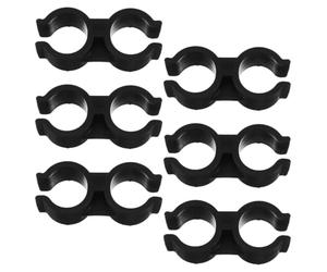 UTHCLO Double Port Pipe Clips Easy Installation for Dualhead Design 6pcs Plastic H-Type Clamp with Resistance to Deformation Pipe Connection Clamp for Tube
