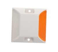 UTHCLO Double-sided Reflective Driveway Markers Weatherproof Plastic Road Studs for Enhanced Night Visibility Sturdy Pavement Signs Easy Installation for Roads and Parking Lots