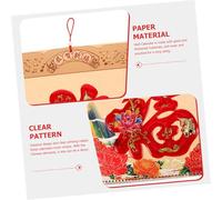 UTHCLO Dragon Year Hanging Monthly Calendar Decorative Wall Calendar Jade Carved Blessing Character Thick Material Home and Office Use