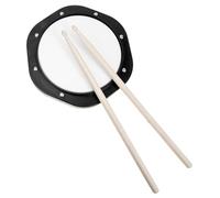 UTHCLO Dumb Drum Practice Pad Set with Rubber Mat and Drumstick Storage Bag, Portable Silent Drum Pad Accessory for Rhythm Training and Percussion Exercise
