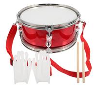UTHCLO Educational Snare Drum for Red Percussion Instrument Lightweight Safe Music for Beginners Enhances Rhythm Concentration for Students and Stage Practice