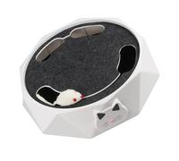 UTHCLO Electric Interactive Cat Electric Pet Teaser Mouse for Indoor Cats Stimulates Hunting Instincts and Relieves Stress Abs Plastic Battery Operated No Batteries Included