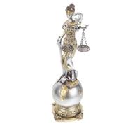 UTHCLO Elegant Resin Lady Justice Statue with Stable Base Detailed Greek Goddess of Justice Figurine for Office Desk Bookshelf and Home Decor Polished Craftsmanship Embodying Fairness and