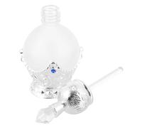 UTHCLO Elegant Vintage Perfume Bottle Empty Refillable Fragrance Dispenser for Liquids and Essential Oil with Silver Retro Design, Multi-purpose Decorative Accessory for Home or Travel