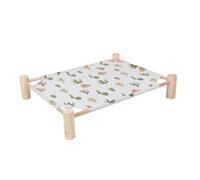 UTHCLO Elevated Wooden Pet Bed Breathable Hammock for Cats Dogs Rabbits Small Animals Year Comfort Joint Friendly Design Removable Washable Components