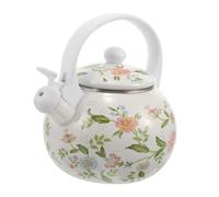 UTHCLO Enamel Water Kettle for Camping Stovetop and Induction Cooker Compatible Thickened Enamel Teapot with Comfortable Handle for Home Office and Outdoor Use
