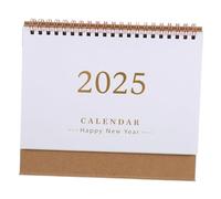 UTHCLO English Desktop Calendar Minimalist Portable Standing Desk Calendar for Office Use Chic Paper Desk Decor with Construction and Modern Design Organization and Scheduling