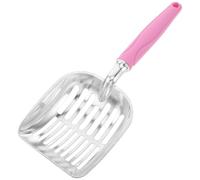 UTHCLO Ergonomic Cat Litter Scoop with Long Handle Metal Sifter for Easy Sand Waste Removal Comfortable Grip for Reduced Hand Fatigue Suitable for Kitten and Cat Litter Boxes