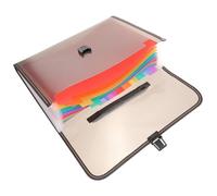 UTHCLO Expandable File Folder Organizer with Rainbow Interior Multi Accordion Document Storage for Office School and Home Use Secure and Spacious File Storage