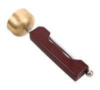 UTHCLO Extendable Copper Ritual Bell with Plastic Handle Melodious Sound for Meditation Home Altar Outdoor Worship Spiritual Cleansing Tool for Temple and Prayer Use