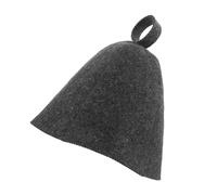 UTHCLO Felt Wool Sauna Hat for Men and Women, Heat Insulation Steam Cap with Water Absorbent Natural Wool, Black 25X23Cm Sauna Bath Hair Drying Cap for Home and Hotel Use