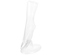 UTHCLO Female Foot Mannequin Stockings Model with Base, Plastic Sock Display Stand for Short Socks, Upward Toe Design Suitable for Retail Store Display and Photography