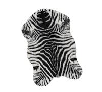 UTHCLO Fish-shaped Anti-slip Floor Mat Zebra-stripe Pattern Wear-resistant Doormat for Bathroom and Entryway Home Decoration