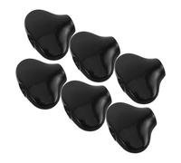 UTHCLO Fish Tail Guitar Tuning Peg Knobs Set, Black Electromagnetic Wood Acoustic and Folk Guitar Replacement with Screws and Washers, 6 Pieces