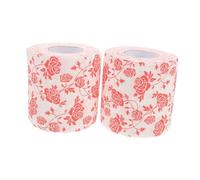 UTHCLO Floral Toilet Paper Rolls 2pcs Flower Print Decorative Bathroom Tissue Colorful Printed Napkins for Weddings Anniversaries Holiday Celebrations