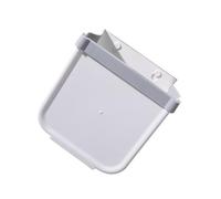 UTHCLO Foldable Hanging Trash Can Wall-mounted Waste Bin for Kitchen and Cabinet Door Large Capacity PP Foldaway Garbage Container Space-saving No-bend Design White