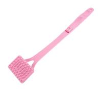 UTHCLO Folding Long Handle Back Scratcher for Adults, Plastic Foldable Itchy Back Massager in Pink, Portable Handheld Tool for Shower and Relaxation