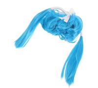 UTHCLO Funny Dog Wig Pet Costume Wig for Small Medium Large Dogs Soft Lightweight Cosplay Headwear with Blue Twin Ponytails for Halloween Christmas Dress-up and Party