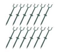 UTHCLO Garden Hose Guide Stakes with Simple Ground Insertion 12pcs Plastic Material Size 19x4x0.8cm Sturdy Reuse for Water Pipe and Garden Hose for Lawn and Flower Bed