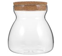 UTHCLO Glass Terrarium Container for Plant Propagation with Glass and Wood Materials, for Office and Bedroom Decorating, Suitable for Holding Sea Fans and Hydroponic Growing