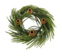 UTHCLO Golden Advent Candle Wreath Seasonal Holiday Candle Stand for Table Fireplace Shelf Window Decoration Centerpiece for Christmas Celebration and Festive Ambiance