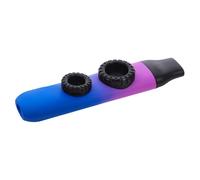 UTHCLO Gradient Color Flute Portable Kazoo Instrument Kazoos Musical Instruments for Fun for Adults Party Bag for Nylon