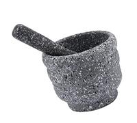 UTHCLO Granite Pattern Garlic Squeezer Pestle Mortar for Home Kitchen Use Ergonomic Lightweight Design Household Medicine Bowl Grinder with Modern Style