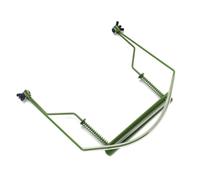 UTHCLO Green 10-hole Harmonica Neck Holder Metal Frame Rack, Harmonica Accessory Compatible with Diatonic Mouth Organ, Adjustable Support Stand for Musician Performance