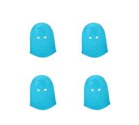 UTHCLO Guitar Fingertip Protectors Tear-resistant 4 Pcs Silicone Finger Guards Easy to Put and Take off Blue for Guitarists Beginners Mandolin Ukulele