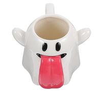 UTHCLO Halloween Cartoon Ghost Ceramic Mug Versatile Juice and Milk Cup for Home Office Reusable Food Grade Tea Cup Halloween Party Favor Gift