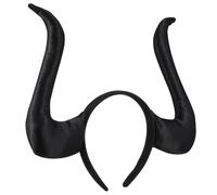 UTHCLO Halloween Horns Headband Black Devil Horns Link Halloween Themed Headband Scary Hair Band Atelier Style Party Headpiece Creepy