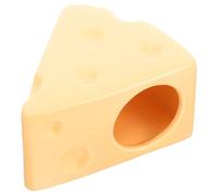 UTHCLO Hamster Hideout Pet House in Cheese Shape Ceramic with Cooling and Wear-resistant Features Random Color Suitable for Hamsters and Small Pets for Rest the Whole Year Use